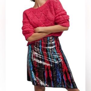Anthropologie Dazzler Sequin Skirt by Du Paradis MSRP 228.00 Size XS holiday